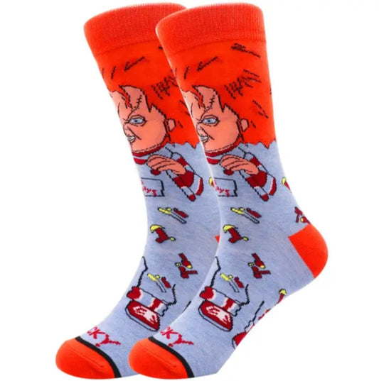 🔪 VINTAGE CHUCKY 🩸 CARTOON SOCKS (vintage Chucky cartoon socks)